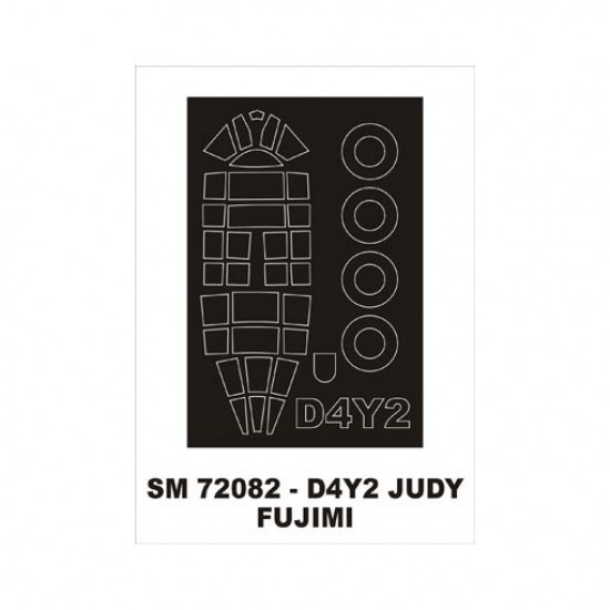1/72 Kugisho D4Y2 Judy Paint Mask for Fujimi kit (outside)