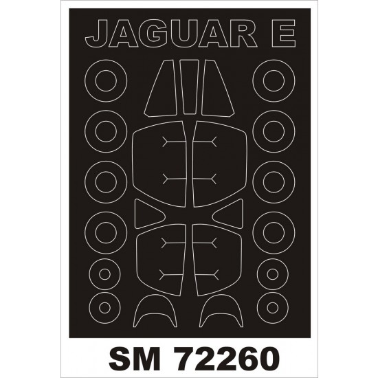 1/72 Sepecat Jaguar E Paint Mask for Hobby Boss kit