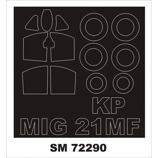 1/72 Mig-21Mf Paint Mask for KP Models