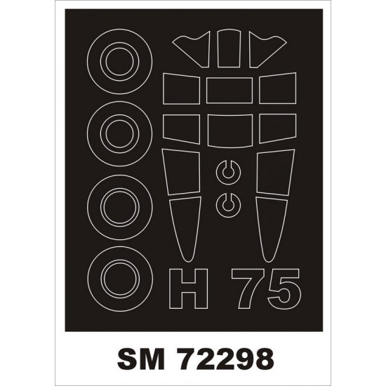 1/72 Curtiss H-75 Paint Mask for AZ-Model Kits