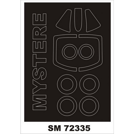 1/72 SMB-2 Super Mystere Paint Mask for Azur kits (outside)