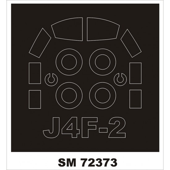 1/72 J4F-2 Widgeon Canopy Masking for Kp Kit (Outside)