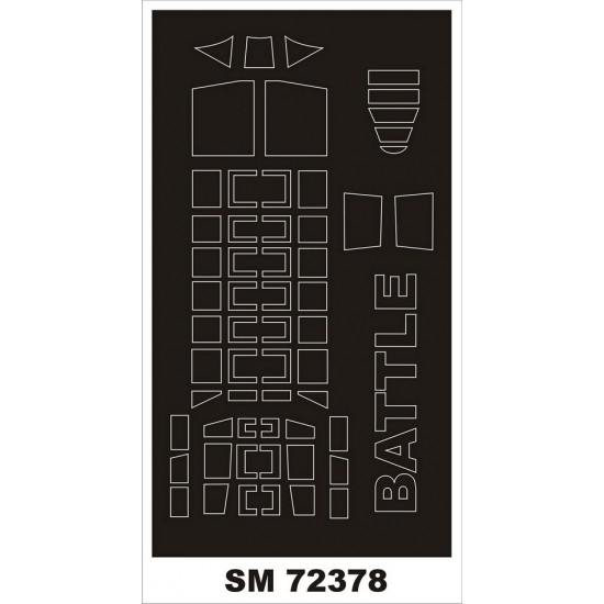 1/72 Fairey Battle Canopy Masking for Azur Kit (Outside)