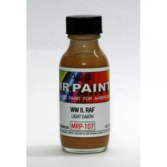 Acrylic Lacquer Paint - WWII RAF - Light Earth 30ml