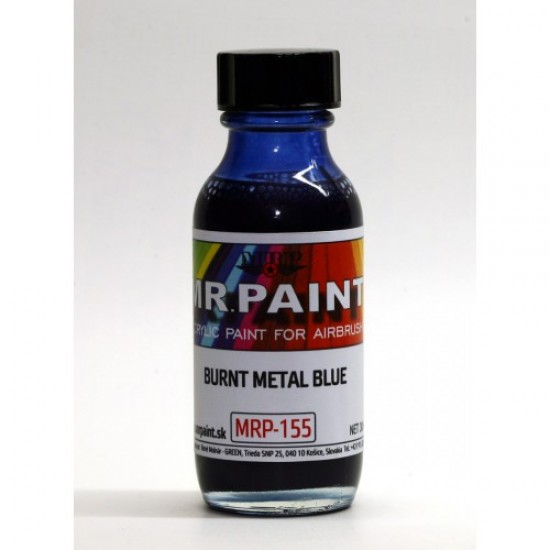 Acrylic Lacquer Paint - Burnt Metal Blue 30ml