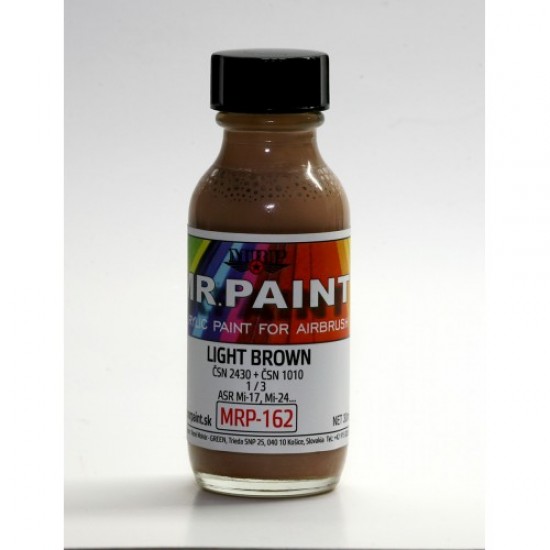 Acrylic Lacquer Paint - Light Brown (CSN 2430 + CSN 1010) 1/3 for ASR Mil Mi-17/Mi-24, etc. 30ml