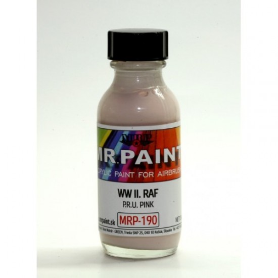 Acrylic Lacquer Paint - WWII RAF - P.R.U. Pink 30ml