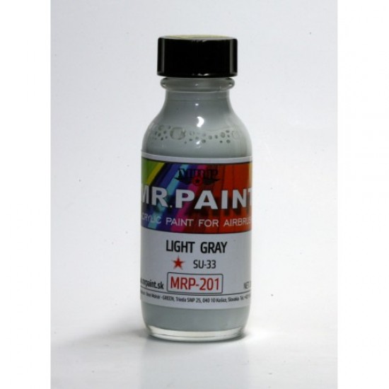 Acrylic Lacquer Paint - Light Gray for Sukhoi Su-33 (30ml)