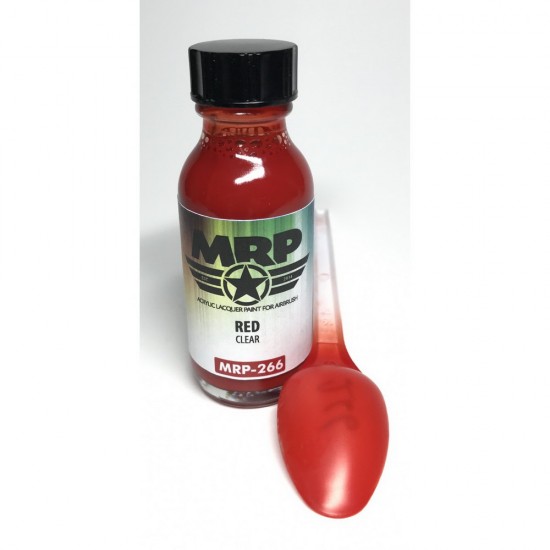 Acrylic Lacquer Paint - Red Clear 30ml