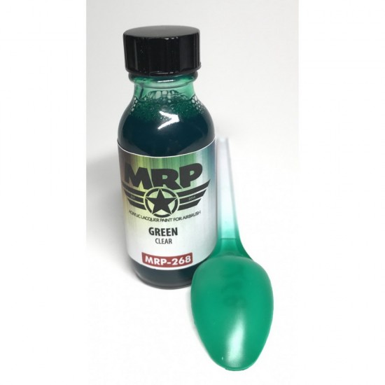 Acrylic Lacquer Paint - Green Clear 30ml
