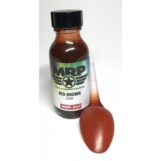 Acrylic Lacquer Paint - Red-Brown Clear 30ml