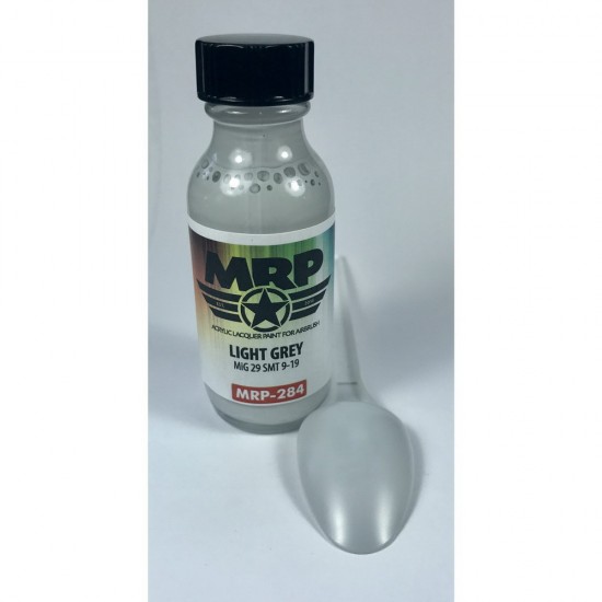Acrylic Lacquer Paint - Light Grey for Mikoyan MiG-29 SMT Fulcrum 9-19 (30ml)