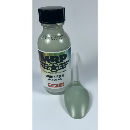 Acrylic Lacquer Paint - Light Green for Mikoyan MiG-29 SMT Fulcrum 9-19 (30ml)