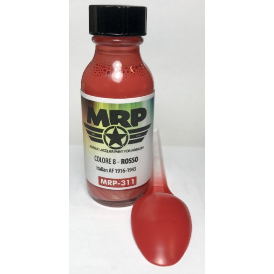 Acrylic Lacquer Paint - Rosso Italian AF 1916-43 30ml