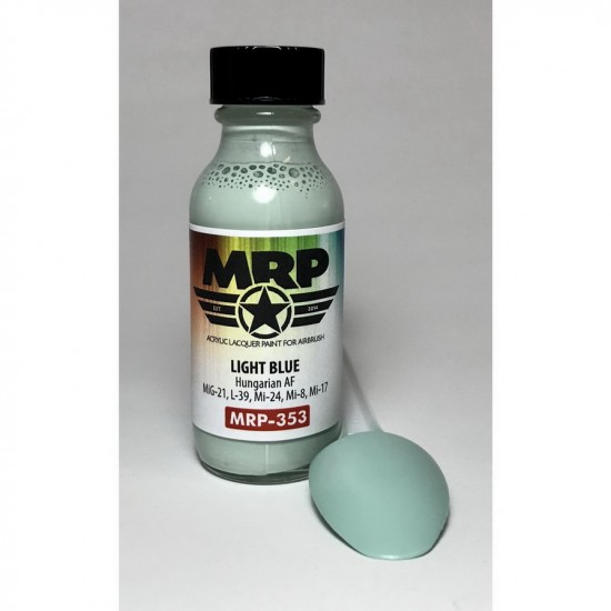 Acrylic Lacquer Paint - Hungarian AF Light Blue (30ml)