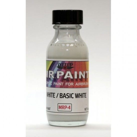 Acrylic Lacquer Paint - White/Basic White 30ml