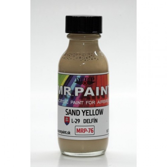 Acrylic Lacquer Paint - Sand Yellow for Aero L-29 Delfin 30ml
