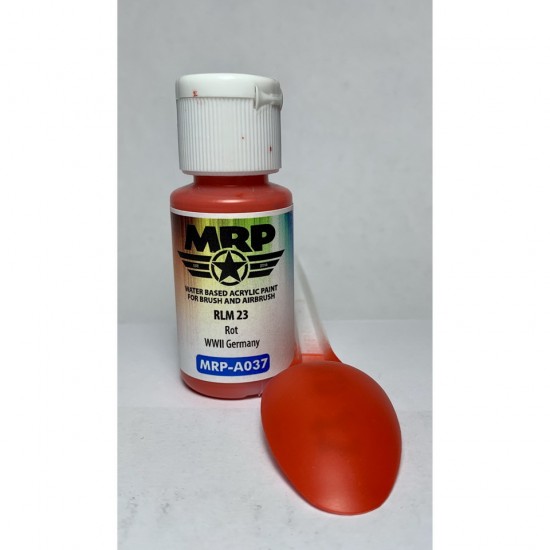 Acrylic Paint - RLM 23 Rot for WWII Germany (17ml) (#MRP-A037) - BNA ...