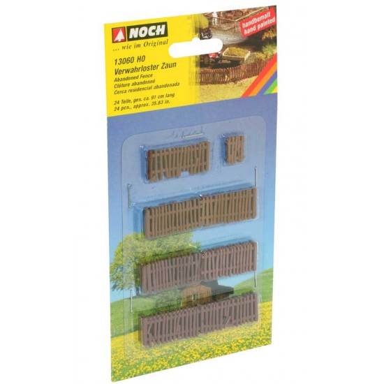 HO Scale Abandoned Fence (Length: 910mm, Height: 16mm)