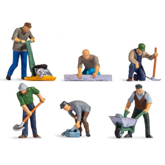 HO Scale Road Workers (6 figures)