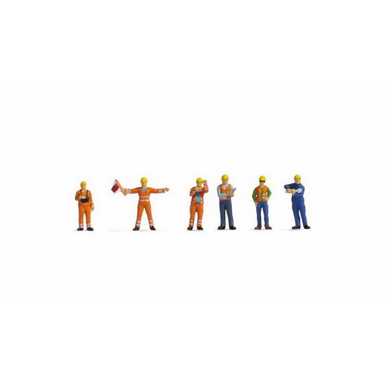HO Scale Shunters (6 figures w/accessories)