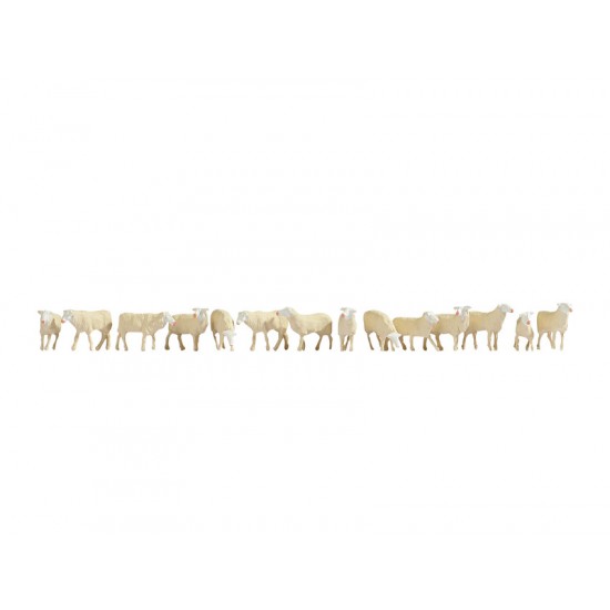 HO Scale Sheep (14pcs)