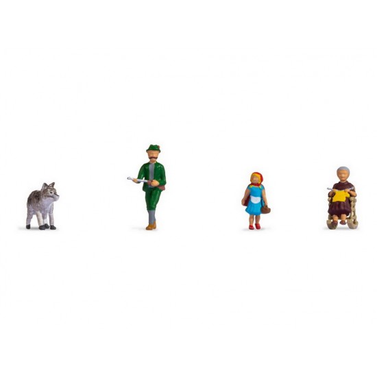 HO Scale Little Red Riding Hood and the Big Bad Wolf