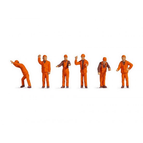 HO Scale Shunting Staff (6 figures)