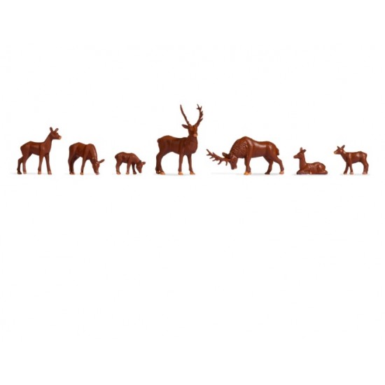 HO scale Deer (7pcs)