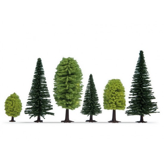 Tree For Scale HO, TT Scale Mixed Forest (25 trees. 5 - 14cm) NOCH 26811