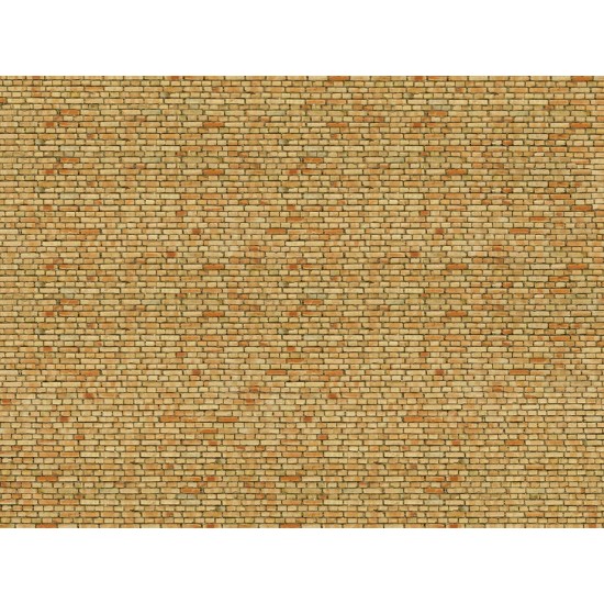HO Scale Clinker Yellow Multicol (3D Cardboard Sheet, 250 x 125mm)