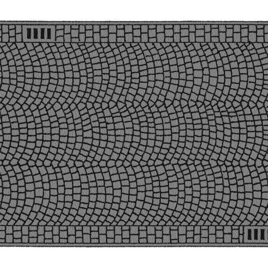 HO Scale Cobbled Pavement (100 x 6.6cm)