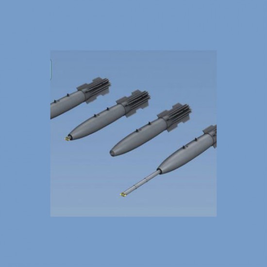 1/32 MK-82 Snakeye Bomb with MK15 Mod IV Fin (6pcs, 4 different noses)