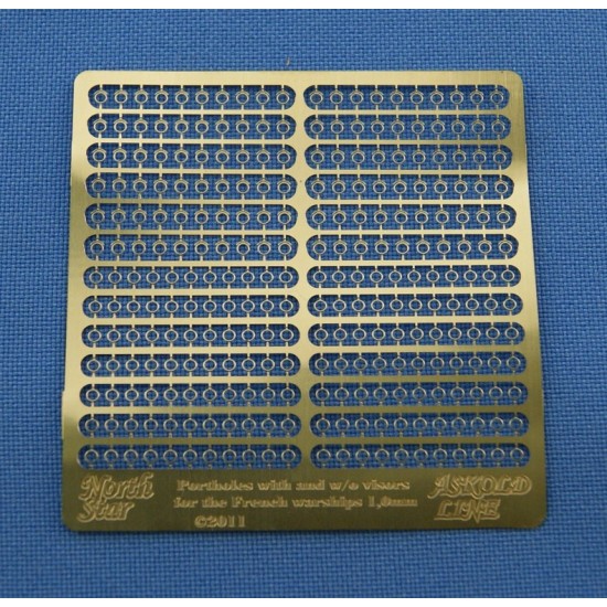 1/350 Portholes with & without Visors 1.0mm for the French Warships 