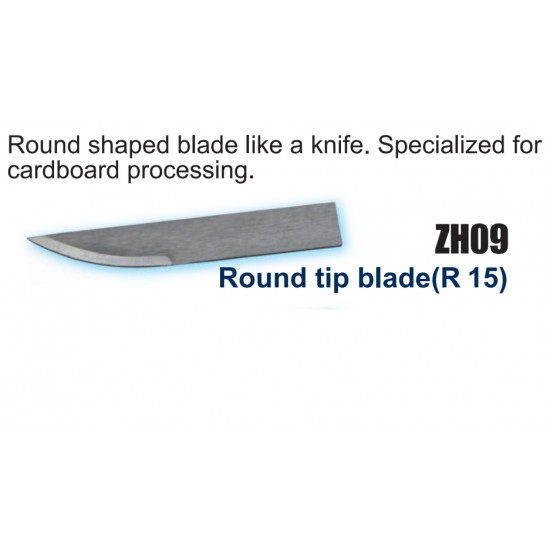 Round Tip Blade (R 15) for Ultrasonic Cutter ZO-91/ZO-41/ZO-40 Cardboard Processing