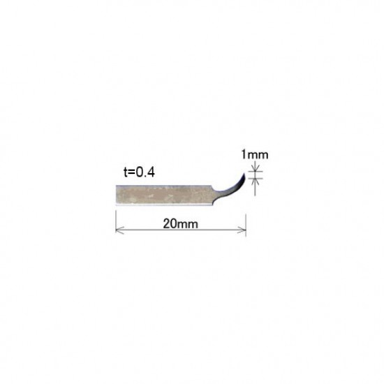 1mm L-Shaped Curving Blade for Ultrasonic Cutter ZO-91/ZO-41