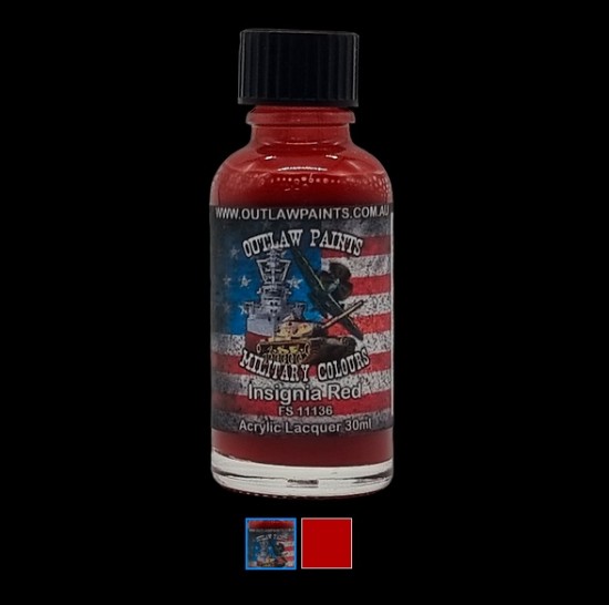 US Military Colour - #Insignia Red FS11136 (30ml, acrylic lacquer ...