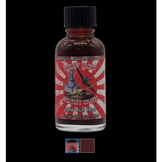 Japanese Military Colour - #IJN Hull Red (30ml, acrylic lacquer)