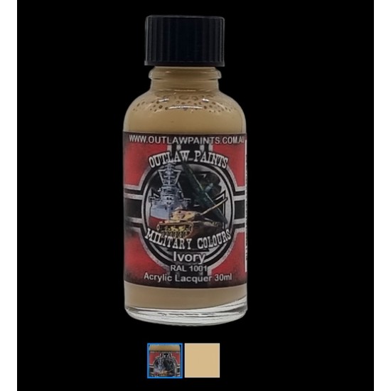 German Military Colour - #Ivory RAL1001 (30ml, acrylic lacquer)