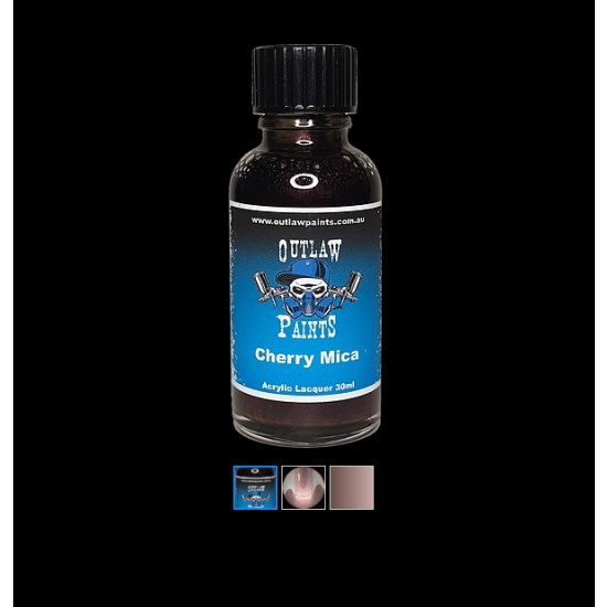 Acrylic Lacquer Paint - Metallic Colour Cherry Black Mica (30ml)