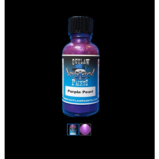 Acrylic Lacquer Paint - Pearls & Effects Colour Purple Pearl (30ml)