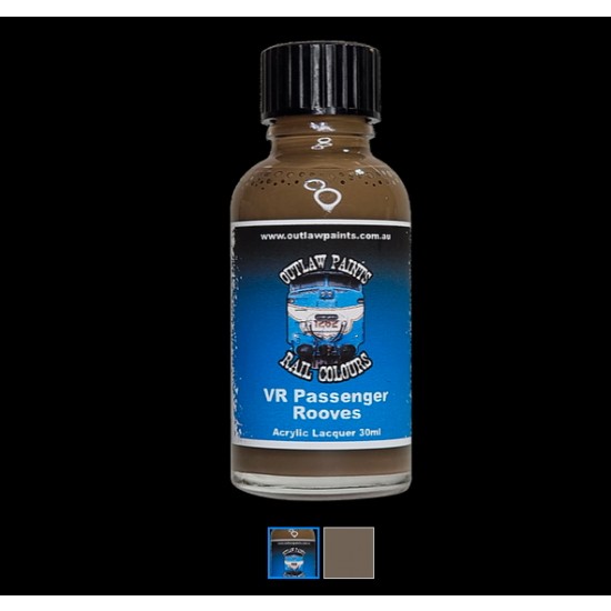 Acrylic Lacquer Paint - Solid Colour VR Passenger Roof Brown (30ml)