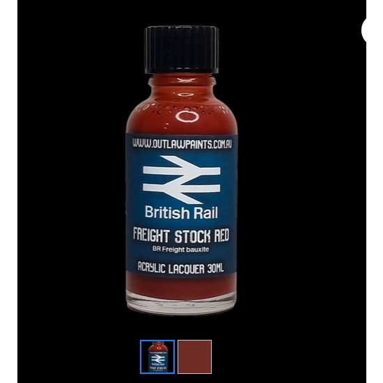 Acrylic Lacquer Paint - British Rail Freight Stock Red BR Freight Bauxite (30ml)
