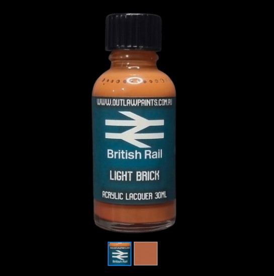 Acrylic Lacquer Paint - Solid Colour Light Brick (30ml)