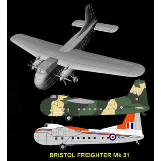 1/144 Bristol Freighter Mk.31 with decals for RAF and RNZAF