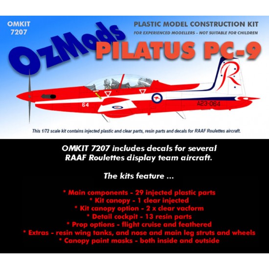 1/72 Pilatus PC-9 for RAAF Roulettes Aircraft