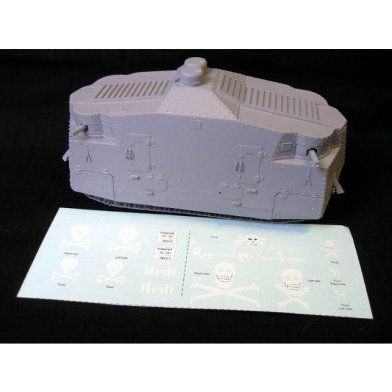 1/35 Freikorps HEDI Tank Conversion Set for Meng A7V kits