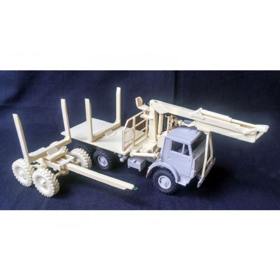 1/35 KAMAZ Timber & Pole Trailer Conversion Set for Trumpeter/ICM Kamaz-4310 kits