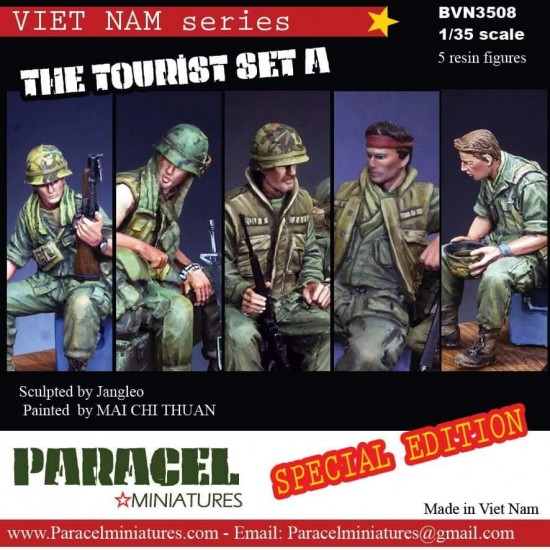 1/35 Vietnam War The Tourist Set A (5 US Army Soldiers)
