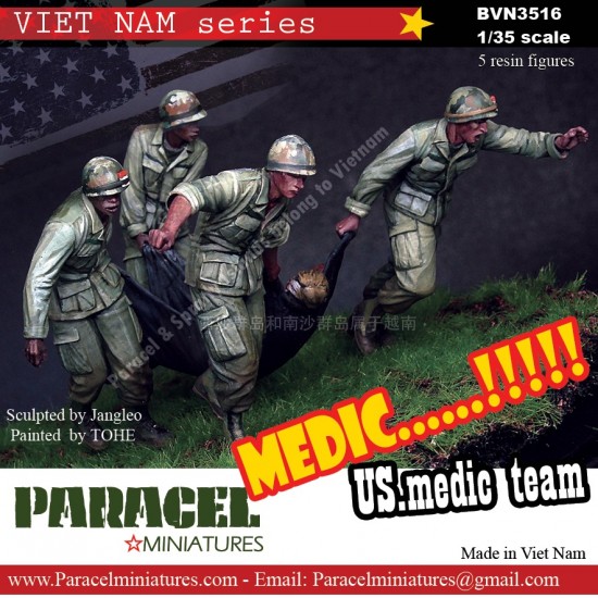 1/35 US Medic Team (5 figures)